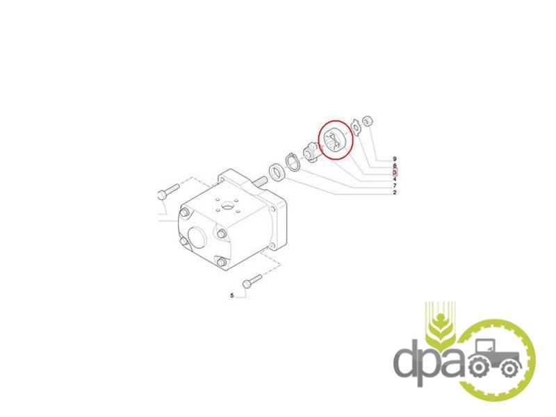 Bucsa cuplare pompa hidraulica Fiat 4607588