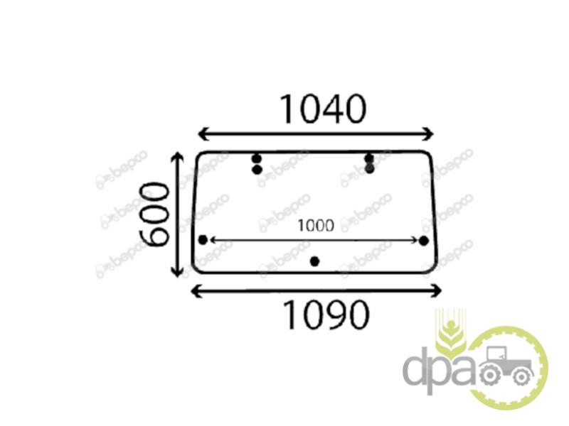 Geam spate Fiat 5108627
