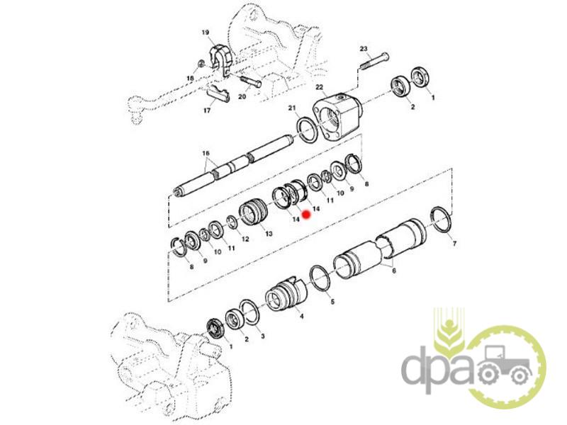 Simering cilindru directie john deere L55472