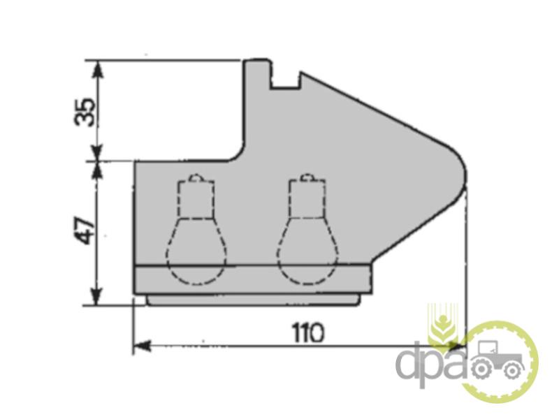 Lampa semnalizare dreapta fata Fiat 5116238