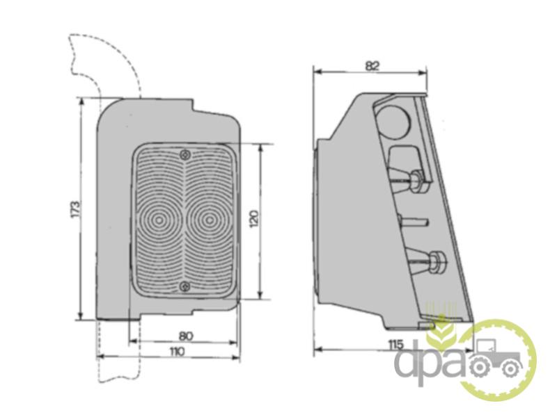 Lampa semnalizare dreapta fata Fiat 5116238