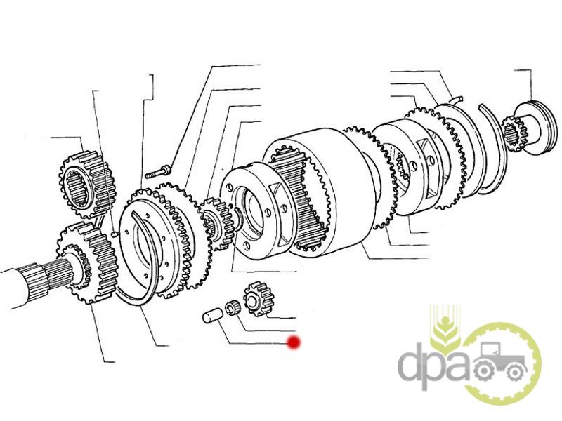 Bolt pinion reductor Fiat 5102288