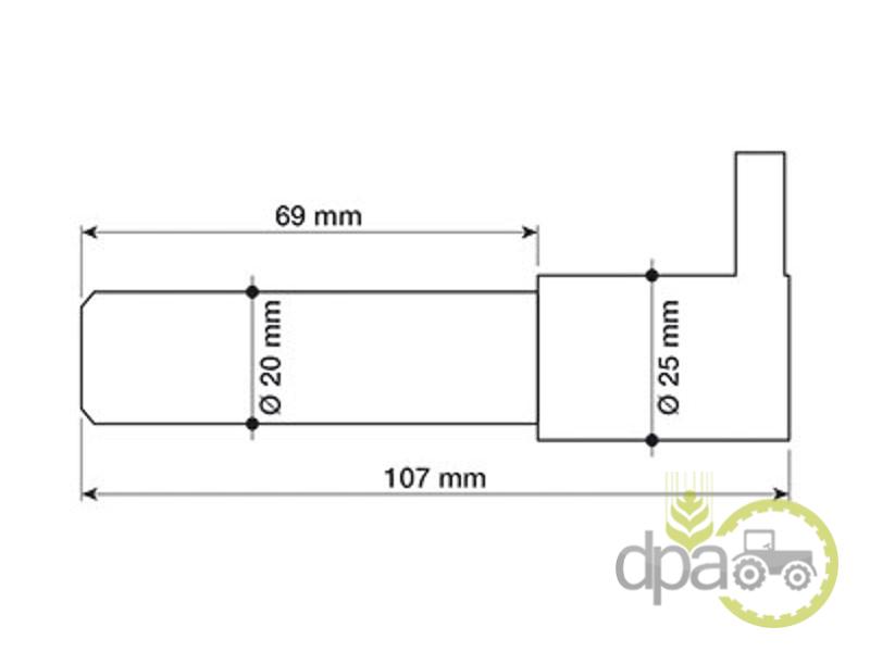 Bolt cilindru directie New Holland 5142048
