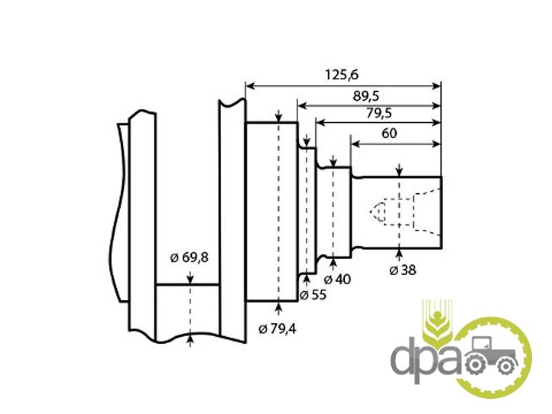 Arbore motor john deere RE45541