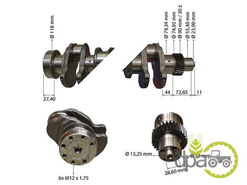 Arbore motor John Deere RE504639