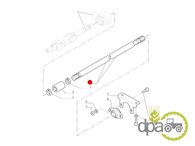 Ax cardan New Holland 5177389
