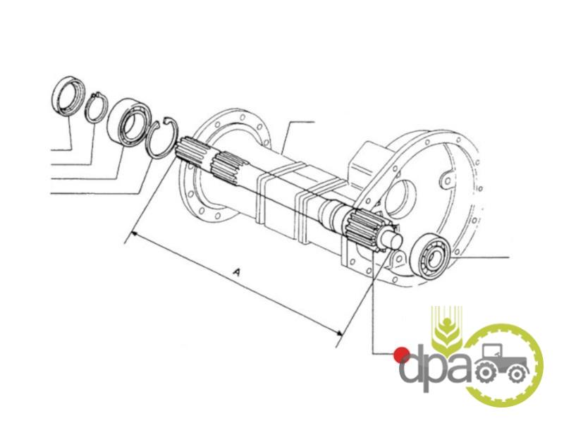 Ax planetar dreapta spate Fiat 5141650