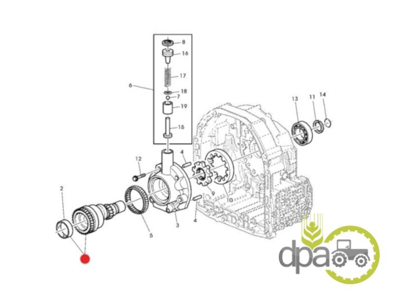 Ax pompa ulei transmisie john deere RE54871