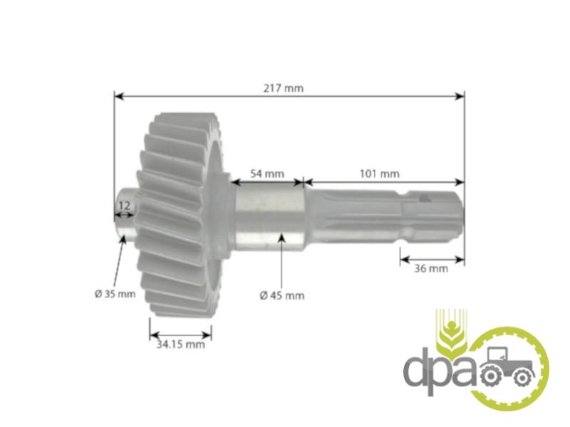 Ax priza putere Case IH 3402751R1