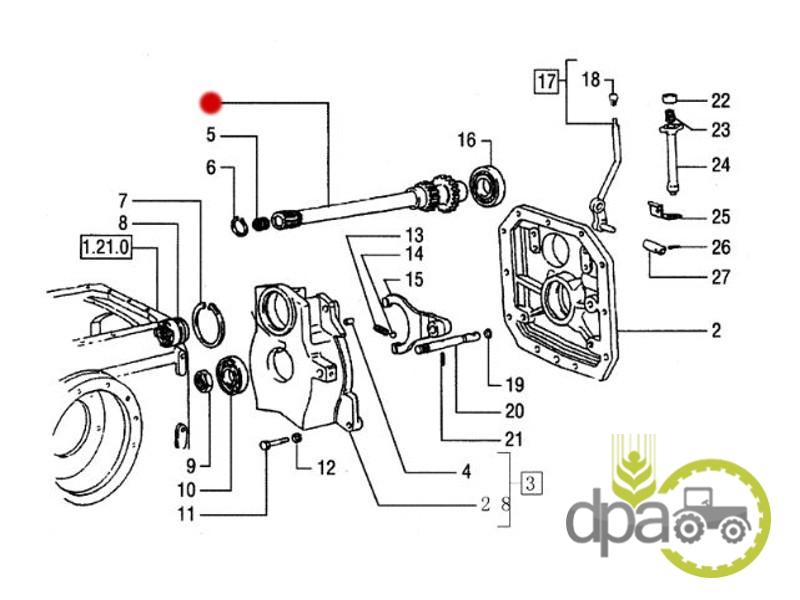 Ax priza putere New Holland 47132985