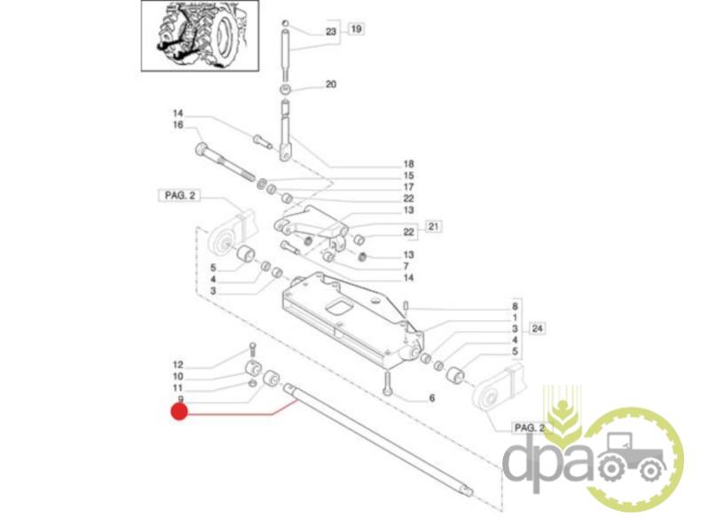 Ax ridicare hidraulica New Holland 5094340