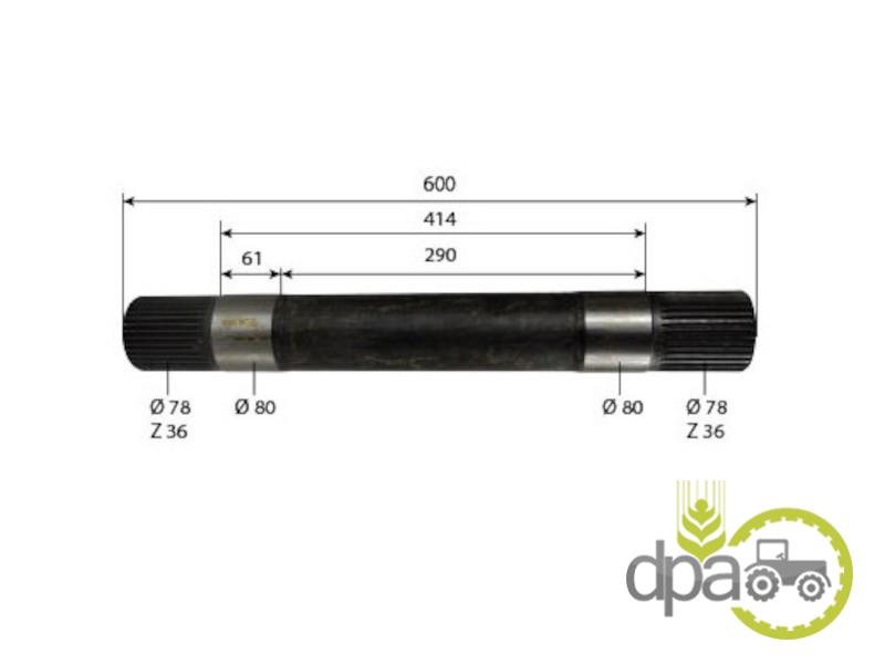 Ax ridicare hidraulica john deere R126709
