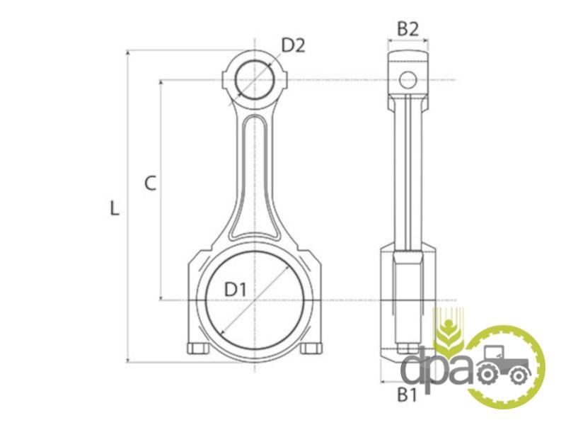 Biela motor john deere AT18005
