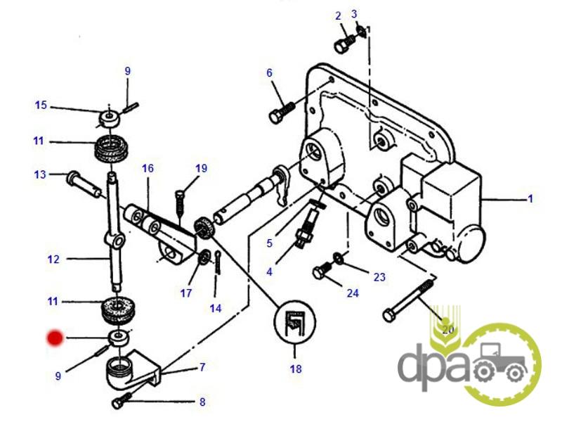 Bila selector cutie viteza Massey Ferguson 3383533M1