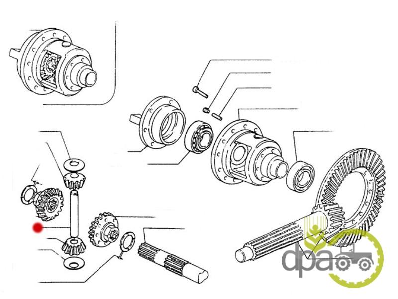 Bolt carcasa diferential spate New Holland 47135873
