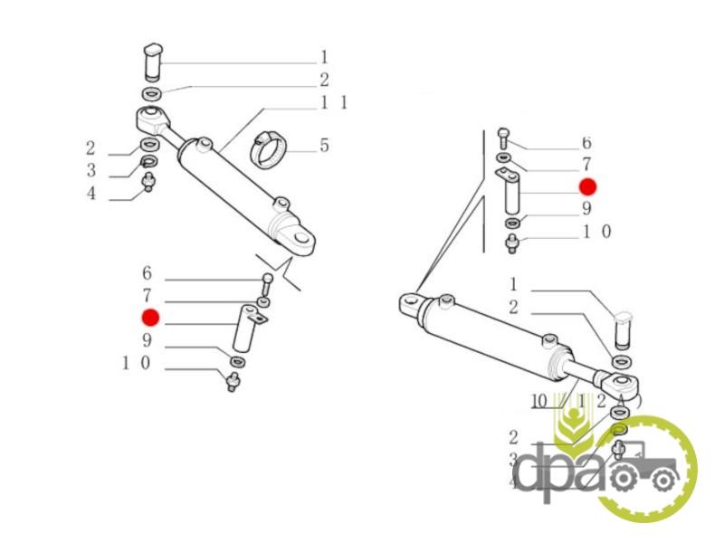 Bolt cilindru directie New Holland 5135870