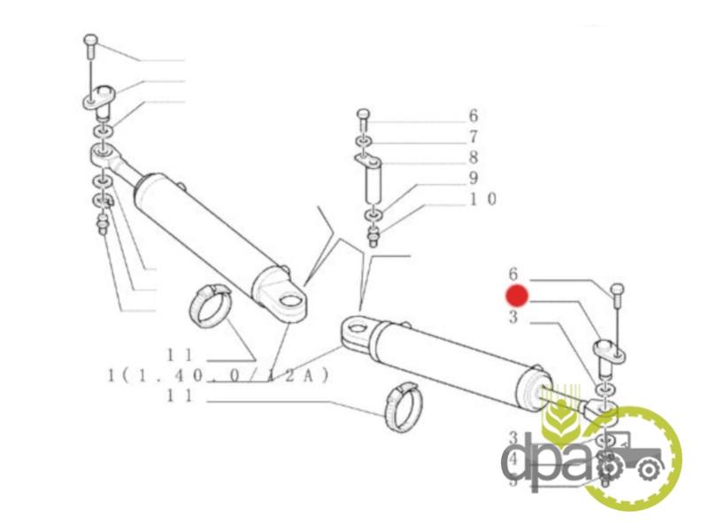 Bolt cilindru directie New Holland 5171707