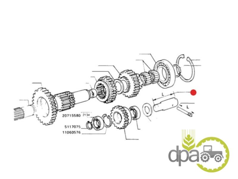 Bolt pinion transmisie Fiat 5127892