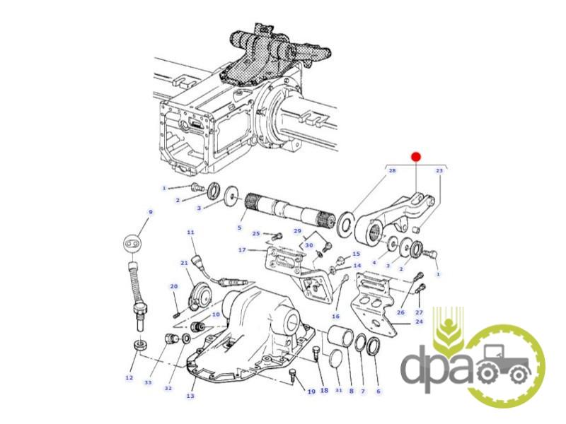 Brat dreapta ridicare hidraulica Massey Ferguson 3796039M3