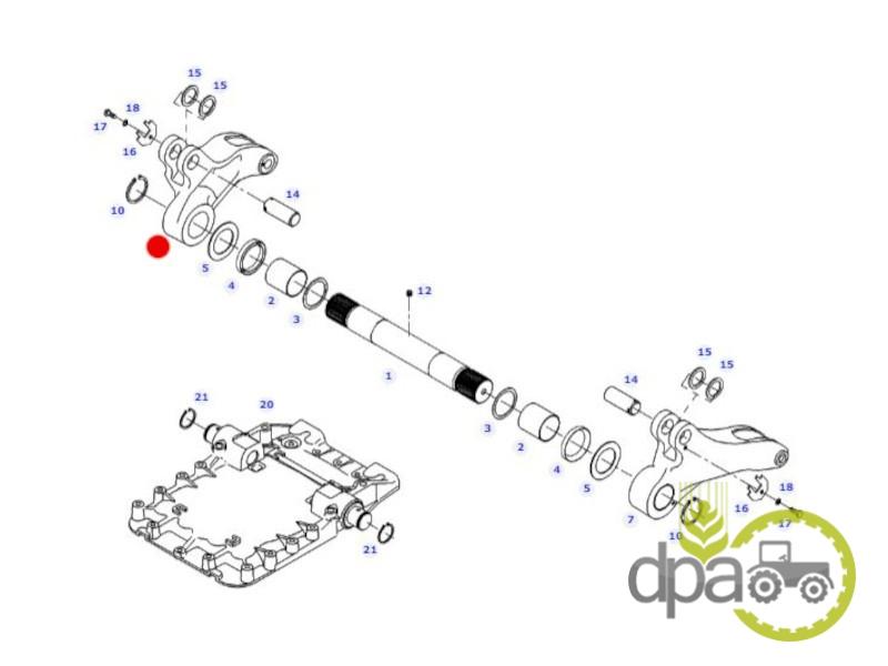 Brat dreapta ridicare hidraulica Massey Ferguson 716861030020