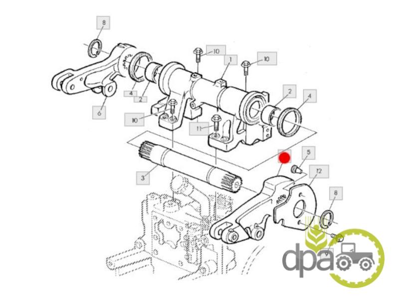 Brat dreapta ridicare hidraulica John Deere L100694