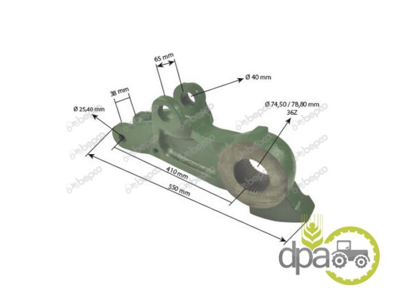 Brat dreapta ridicare hidraulica John Deere L100694
