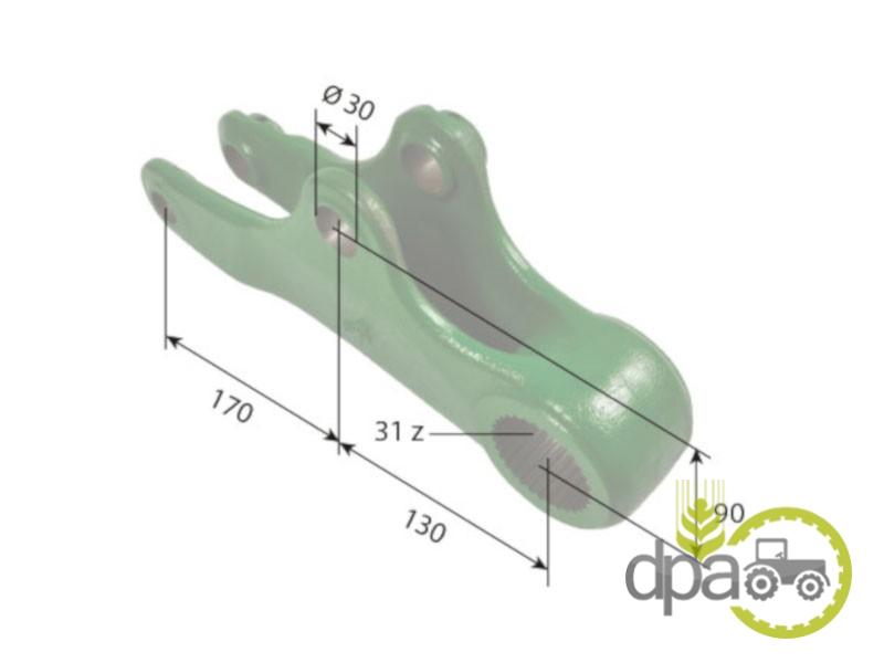 Brat dreapta ridicare hidraulica John Deere L114584
