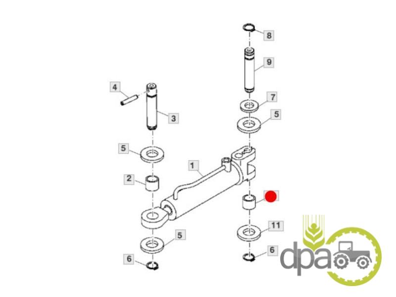 Bucsa bolt cilindru directie john deere R95250