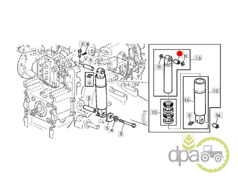 Bucsa cilindru ridicare hidraulica John Deere H148010