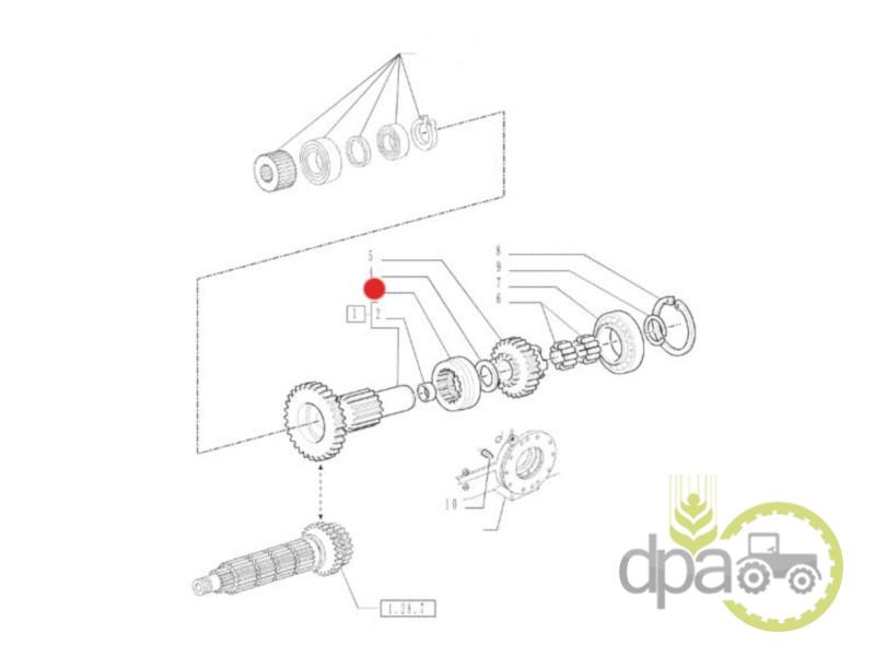 Bucsa cuplare transmisie Ford 70807077