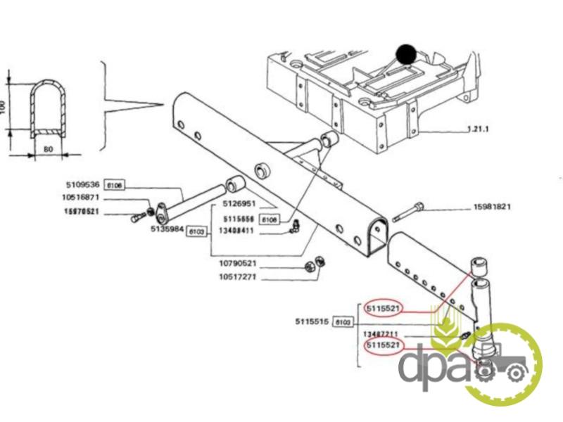Bucsa fuzeta Fiat 5115521