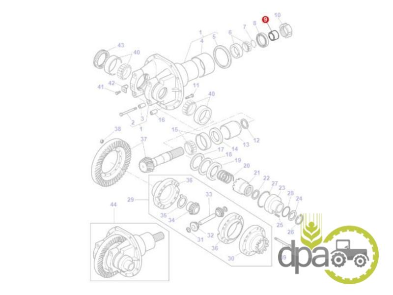 Bucsa grup conic fata Massey Ferguson 3429043M1