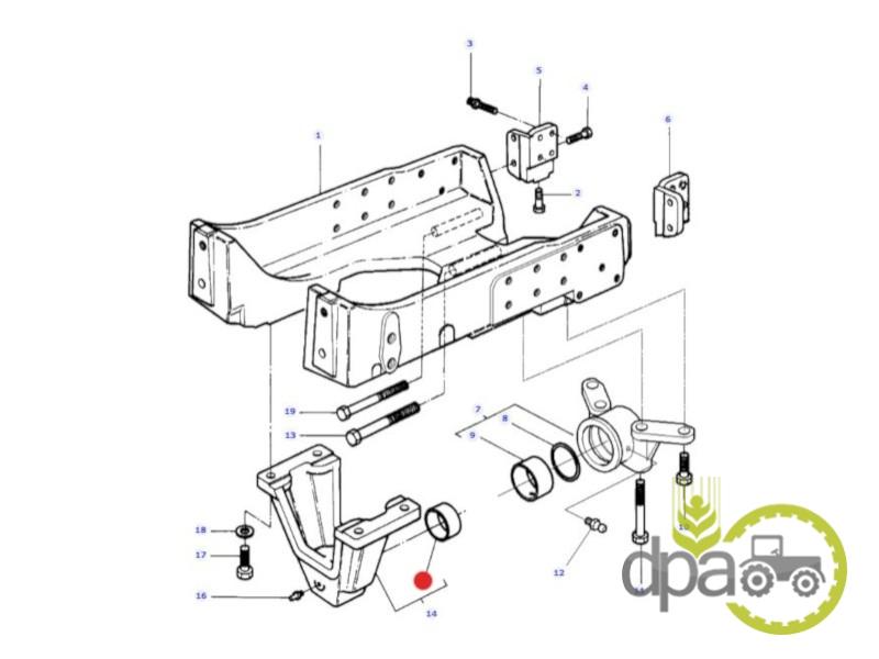 Bucsa punte fata Massey Ferguson 3387823M1
