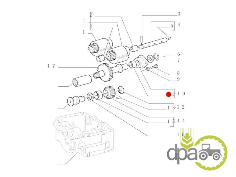 Bucsa sistem echilibrare motor New Holland 4607851