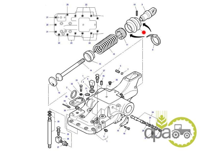 Burduf ridicare hidraulica Massey Ferguson 3811265M1