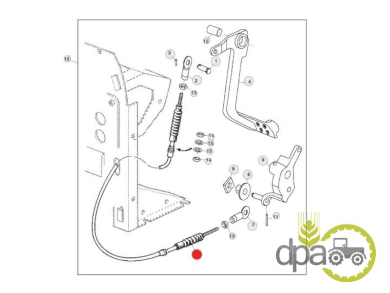 Cablu ambreiaj John Deere RE190889