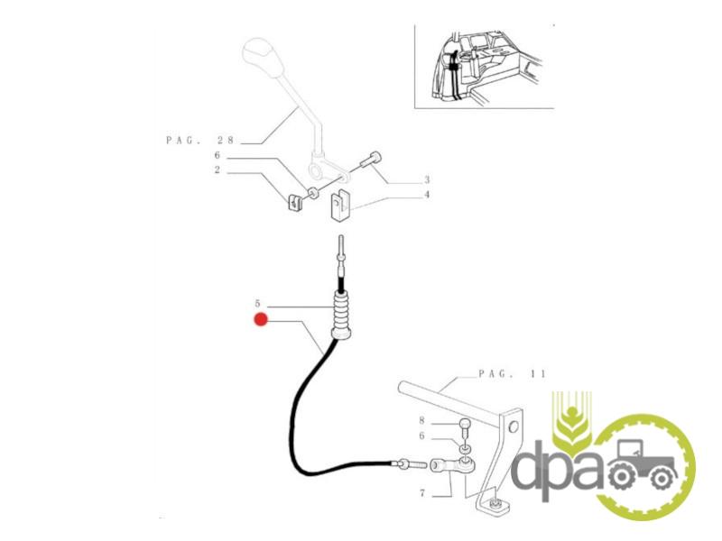 Cablu inversor Ford 82000763