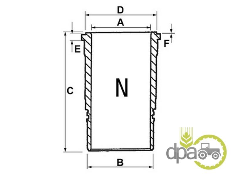Camasa motor f john deere AR51902