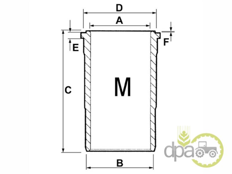 Camasa motor f John Deere R116383