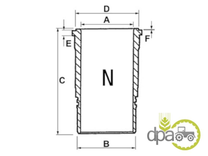 Camasa motor f John Deere T20085