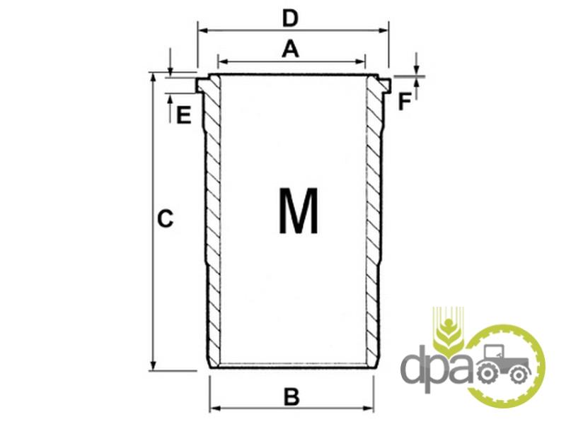 Camasa motor f John Deere T32340
