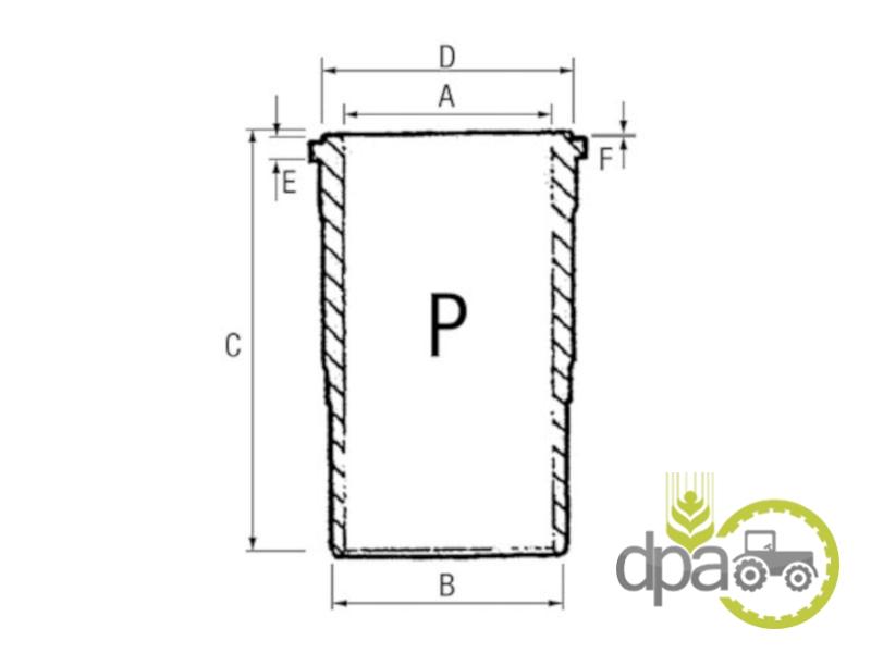 Camasa motor f john deere T32343