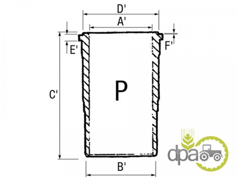 Camasa motor f john deere T32343