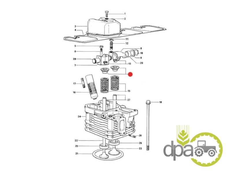 Capac supapa motor Same 0.066.1425.0