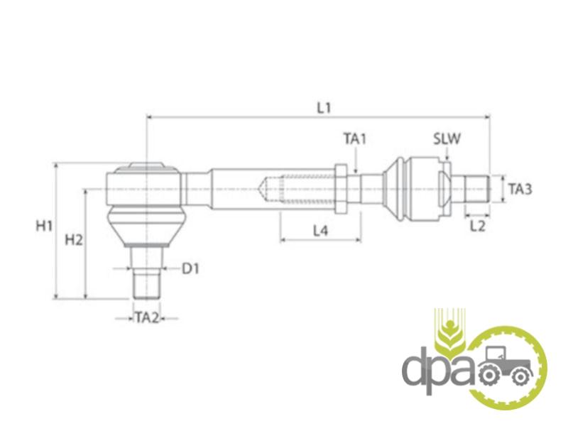 Capat de bara complet John Deere AL160111