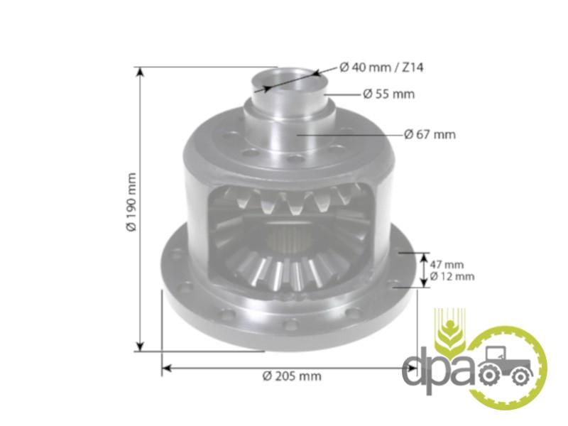 Carcasa diferential spate completa Ford 5117236