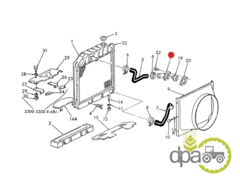 Carcasa termostat Ford 81820903