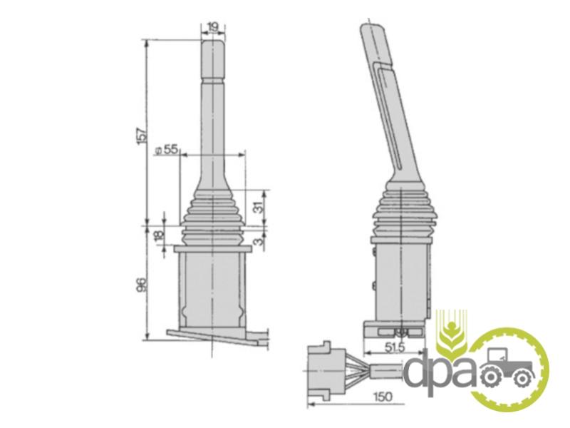Comutator lumini Fiat 5129345