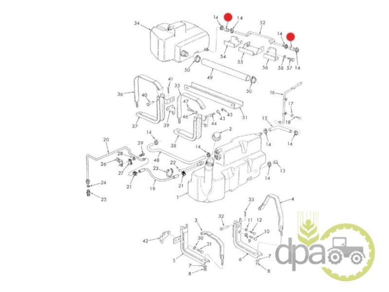 Conector conducta alimentare Ford 83952367