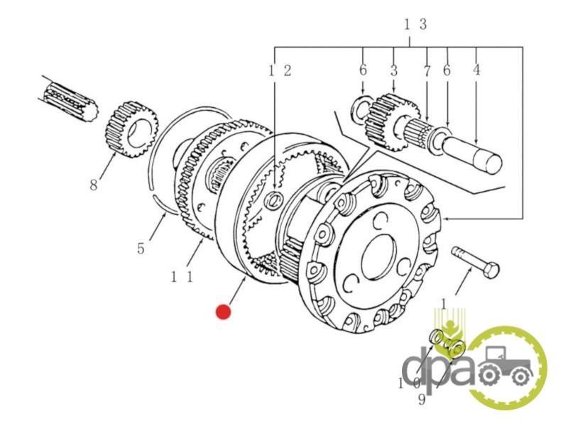 Coroana reductor New Holland 5100507